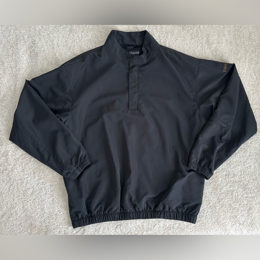 * Dryjoys Footjoy golf quarter zip pullover windbreaker rain jacket size large